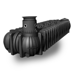 Cuve de retention et de regulation des eaux pluviales